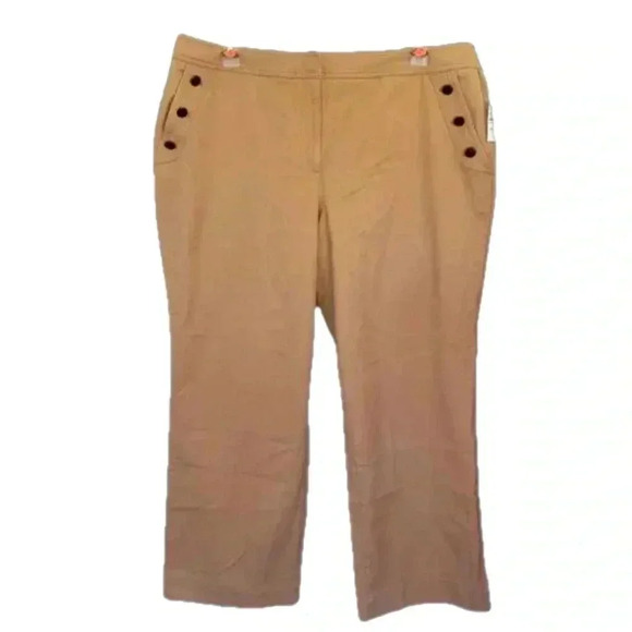 Talbots Wide Leg High Waist Full Length Pants NWT - Picture 3 of 13